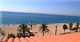Вид из дома на берегу средиземного моря.